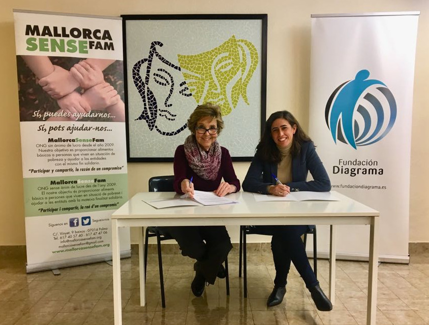 Mallorca Sense Fam firma como entidad colaboradora con la Red Nodus. Baleares 2018.