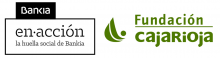 Logos de Bankia y Caja Rioja