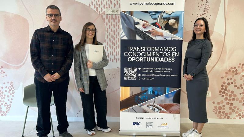 Representantes de FP Empleo Aprende y Fundación Diagrama